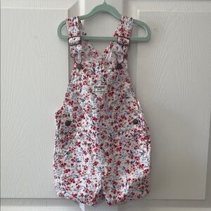Oshkosh floral 24 months shortalls